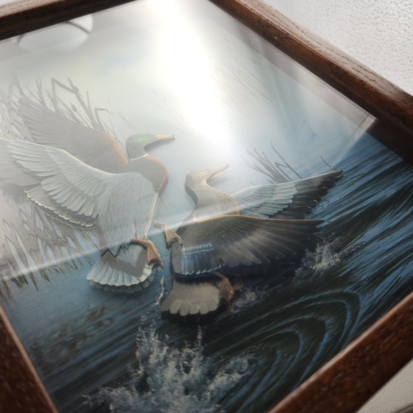 Gary Fenske Ducks Pond Print hand cut paper embellishments by Melinda Martin art - Picture 7 of 12